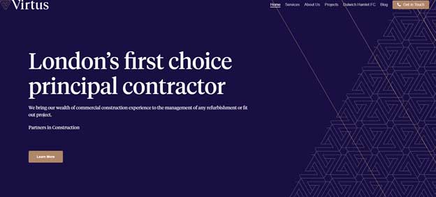 Virtus Contracts’ website